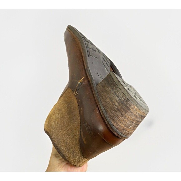 UGG Penelope Genuine Leather Sz 8.5 Women Zip Brown S/N 1008710 Ankle Boots - Picture 9 of 10